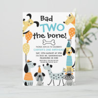 Cartoon wie Bad Two der Knochen Hund 2. Geburtstag