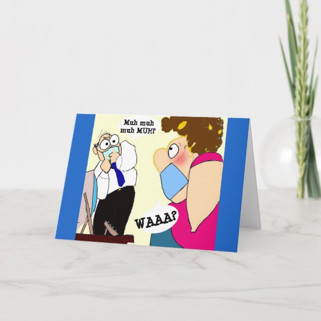 Cartoon Willkommen zurück zur Arbeit Funny Co-Work Karte (Vorderseite)