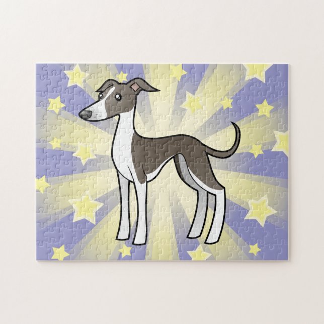Cartoon-Windhund/Whippet/italienischer Windhund (Horizontal)
