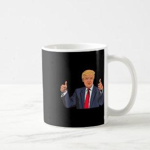 Cartoon wirft Trump auf Kaffeetasse