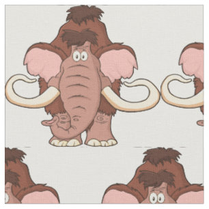 Cartoon-wolliges Mammut Stoff