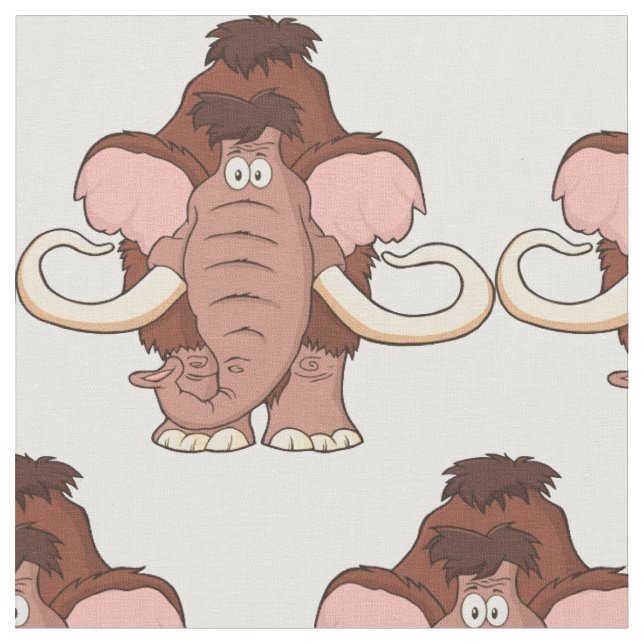 Cartoon-wolliges Mammut Stoff (Nahaufnahme)
