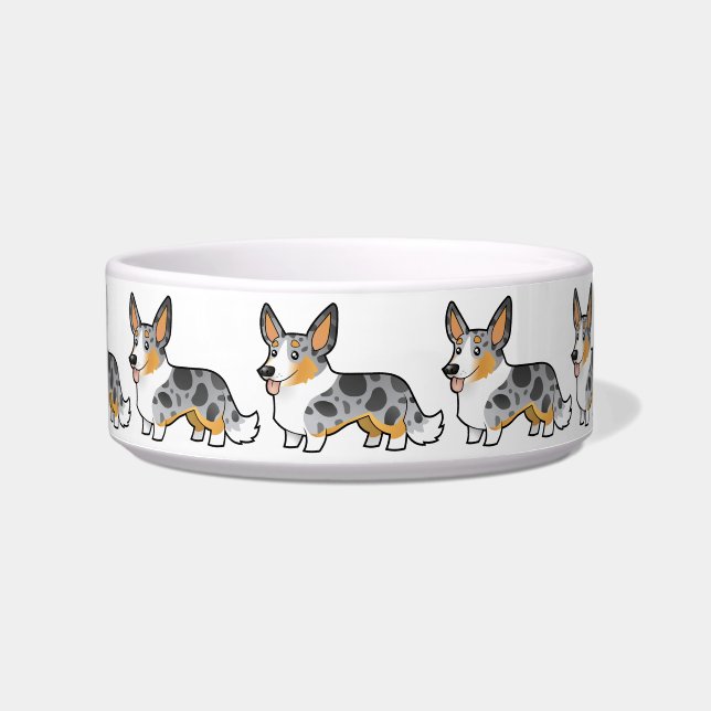 Cartoon-Wolljacken-WaliserCorgi Napf (Vorderseite)