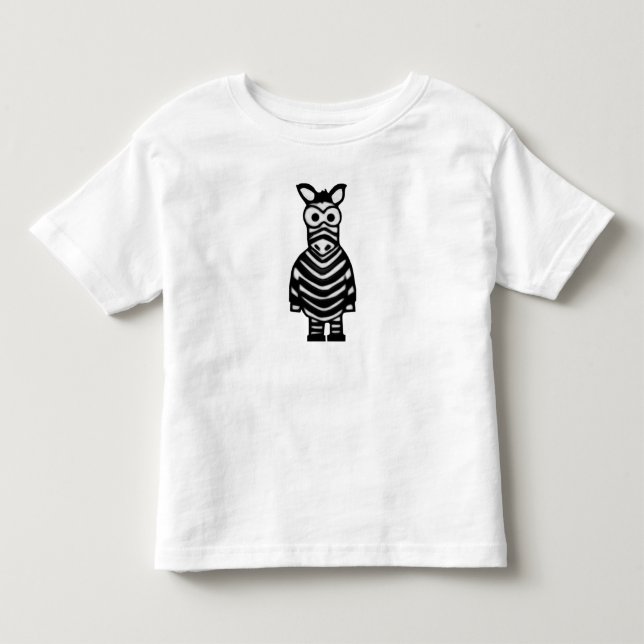 Cartoon Zebra Kleinkind T-shirt (Vorderseite)