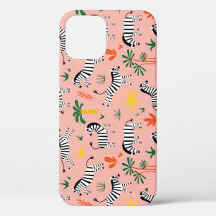 Cartoon Zebras Funny Seamless Muster Case-Mate iPhone Hülle