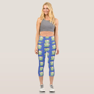 Cartoon-Zeichen für den niedlichen Teebag-Becher S Capri Leggings