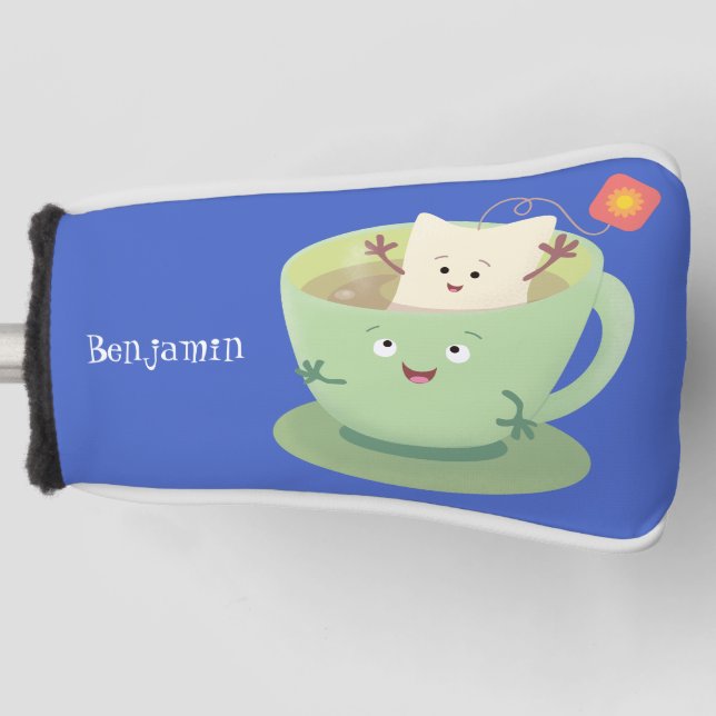Cartoon-Zeichen für den niedlichen Teebag-Becher S Golf Headcover (Vorderseite)