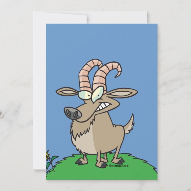 Cartoon-Ziege (Vorderseite)