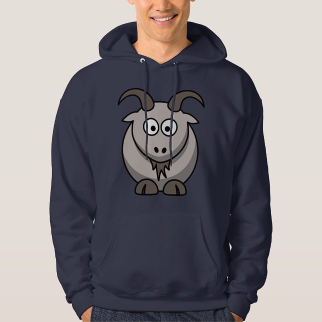 Cartoon-ZiegeHoodie Hoodie (Vorderseite)
