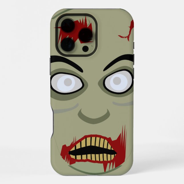 Cartoon Zombie iPhone 16 Pro Max Hülle (Rückseite)