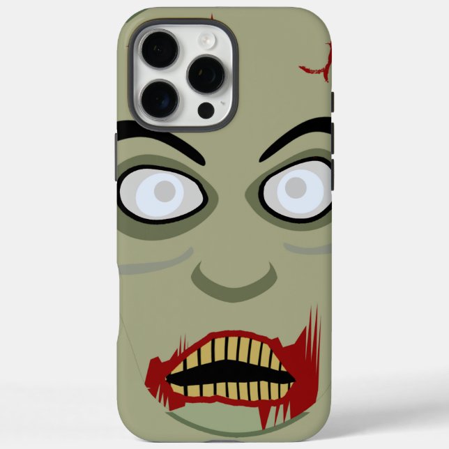 Cartoon Zombie iPhone 16 Pro Max Hülle (Rückseite)