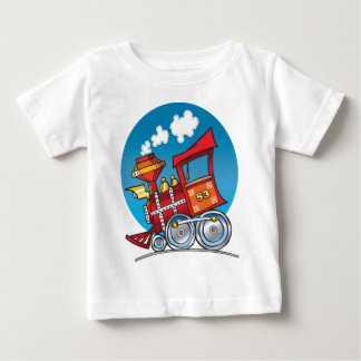Cartoon-Zug-Motor Baby T-shirt