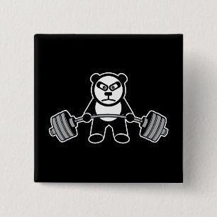 Cartoon zum Anime-Lifting von Panda-Bären - Traini Button
