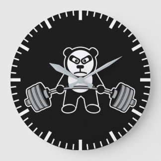 Cartoon zum Anime-Lifting von Panda-Bären - Traini Große Wanduhr
