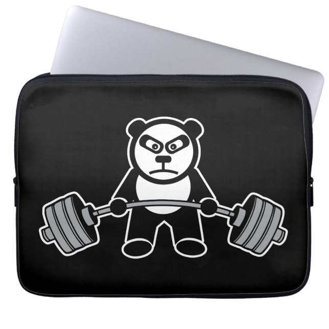 Cartoon zum Anime-Lifting von Panda-Bären - Traini Laptopschutzhülle (Vorderseite)