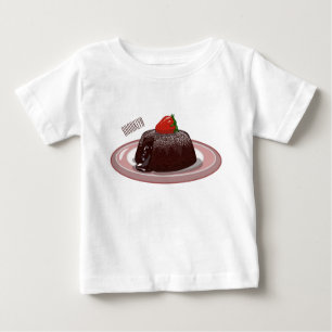 Cartoon zur Darstellung von Lavakuchen Baby T-shirt