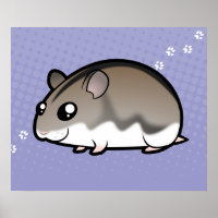 Cartoon Zwarf Hamster
