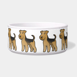 Cartoonairedale-Terrier/Waliser-Terrier Napf