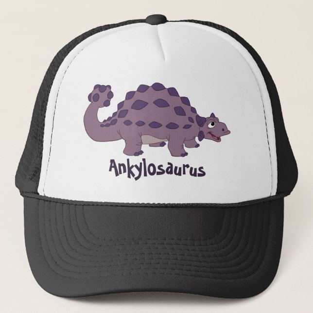CartoonAnkylosaurus Truckerkappe (Vorderseite)