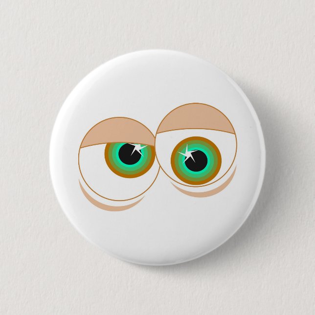 Cartoonaugen Button (Vorderseite)