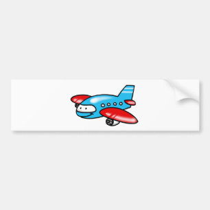 Cartoonflugzeug Autoaufkleber