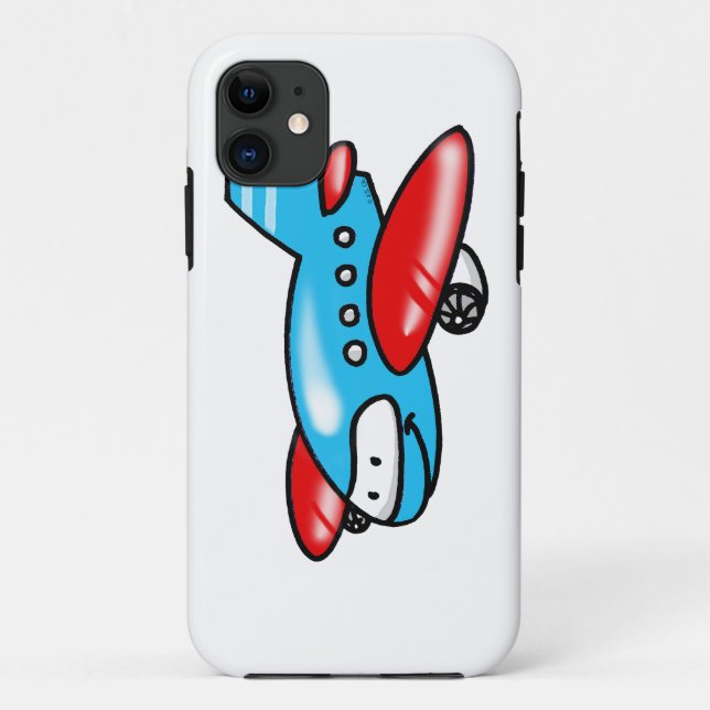 Cartoonflugzeug Case-Mate iPhone Hülle (Rückseite)