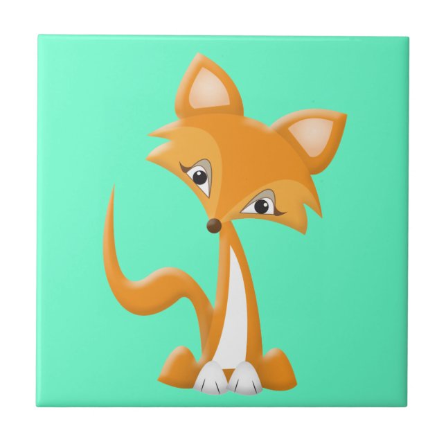 CartoonFoxy Fox Fliese (Vorderseite)