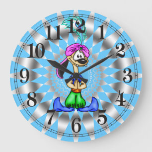 Cartoongenie-Hundewand-Uhr Große Wanduhr
