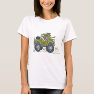 Cartoonillustration eines Elefanten, der einen T-Shirt