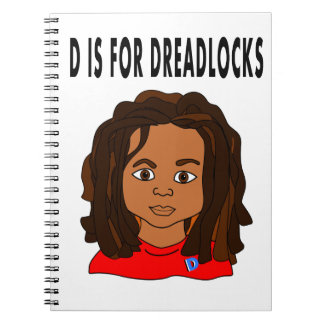 Cartoonjunge dreadlocks Schulnotizbuch Notizblock