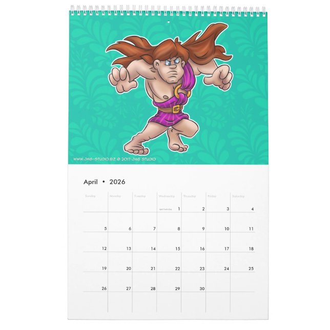 Cartoonkalender JMG Studio 2017 Kalender (Apr 2026)