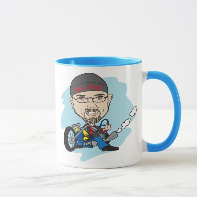 Cartoonkarikatur Tasse (Rechts)