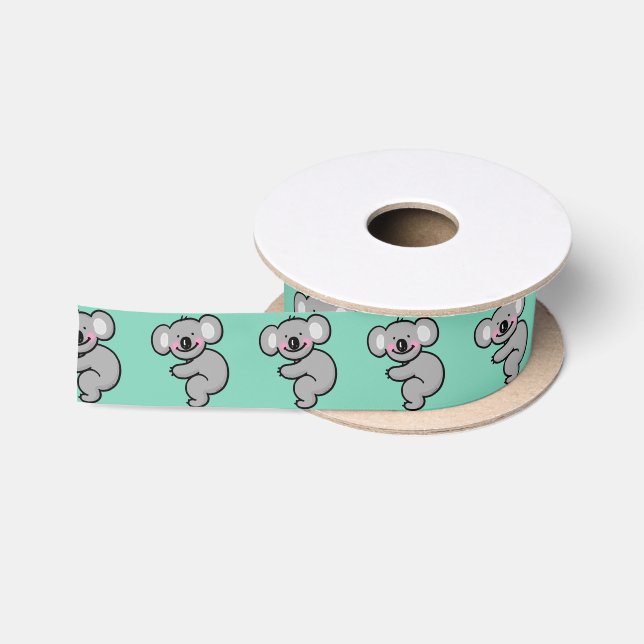 Cartoonkoalabär Satinband (Spule)