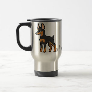CartoonminiaturPinscher/Manchester-Terrier Reisebecher