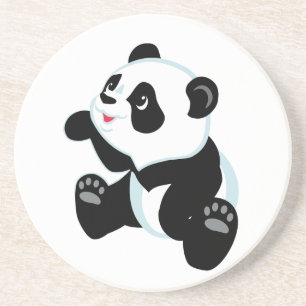 Cartoonpanda Getränkeuntersetzer