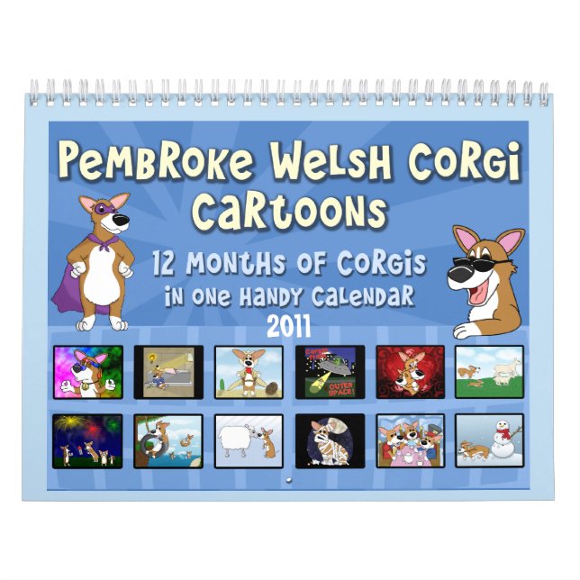 Cartoonpembroke-Walisercorgi-Kalender #2 (2011) Kalender (Titelbild)