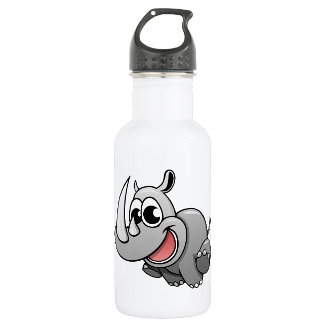 CartoonRhino Edelstahlflasche (Vorderseite)