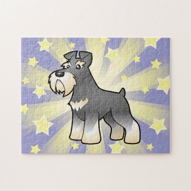 Cartoonriesiger/Standard-/MiniaturSchnauzer (Horizontal)