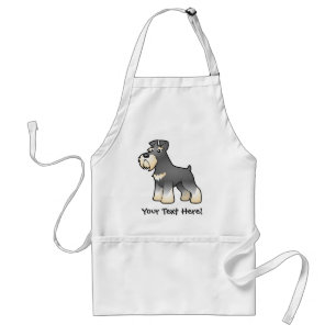 Cartoonriesiger/Standard-/MiniaturSchnauzer Schürze