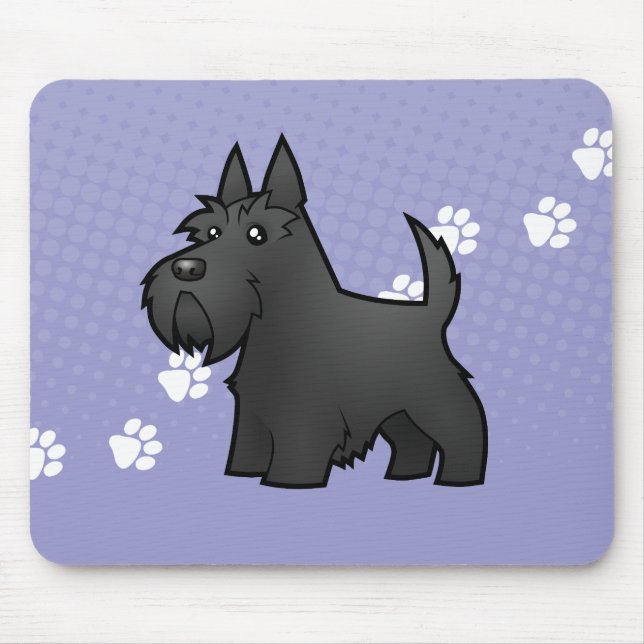 Cartoonscottish-Terrier Mousepad (Vorne)