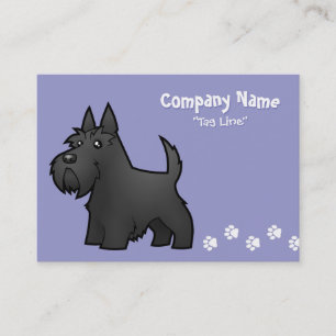 Cartoonscottish-Terrier Visitenkarte