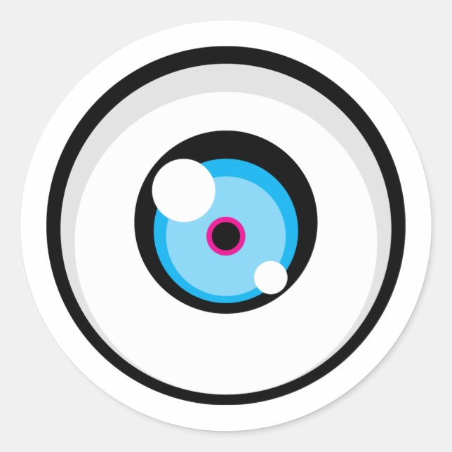 Cartoony Eye 03 Aufkleber (Vorderseite)