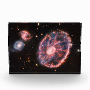 Cartwheel-Galaxie, James-Webb-Weltraumteleskop Fotoblock