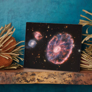 Cartwheel-Galaxie, James-Webb-Weltraumteleskop Fotoplatte