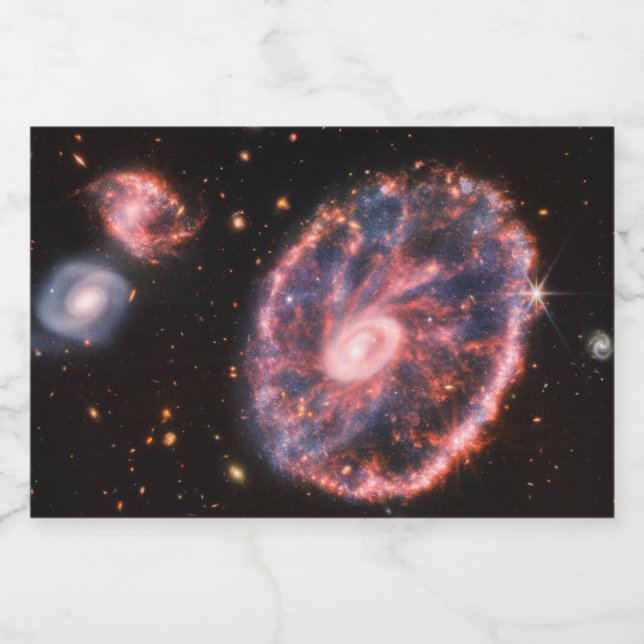 Cartwheel Galaxy, James Webb Space Telescope (Einzelnes Label)