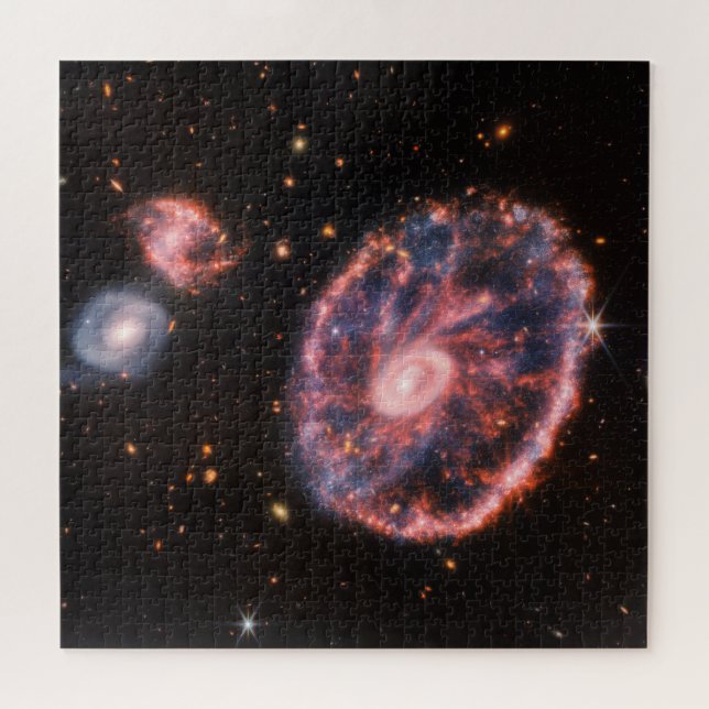 Cartwheel Galaxy, James Webb Space Telescope (Horizontal)