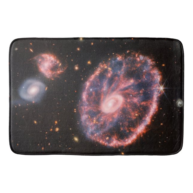 Cartwheel Galaxy, James Webb Space Telescope Badematte (Vorderseite)