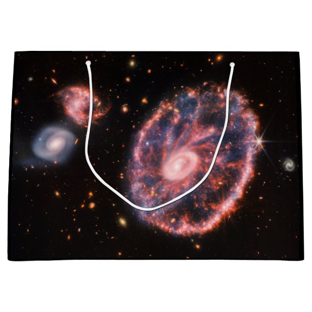 Cartwheel Galaxy, James Webb Space Telescope Große Geschenktüte (Vorderseite)