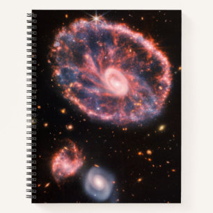 Cartwheel Galaxy, James Webb Space Telescope Notizbuch