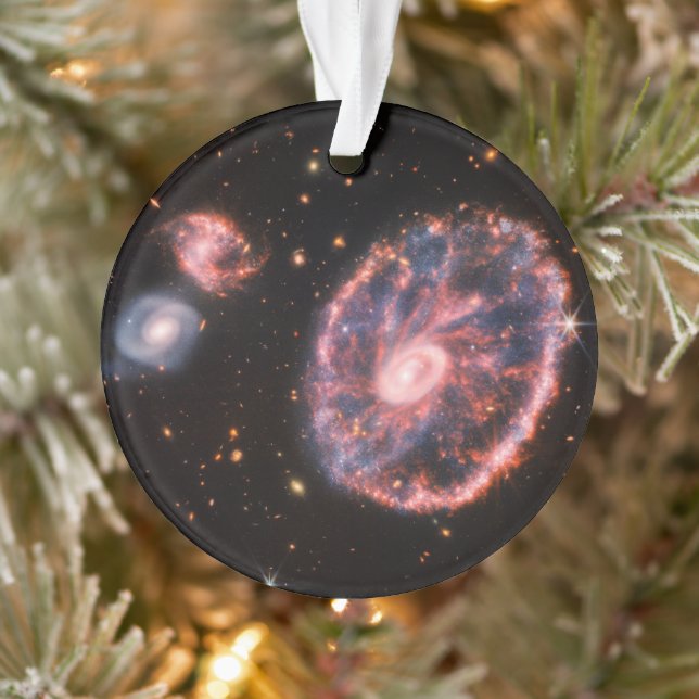 Cartwheel Galaxy, James Webb Space Telescope Ornament (Baum)